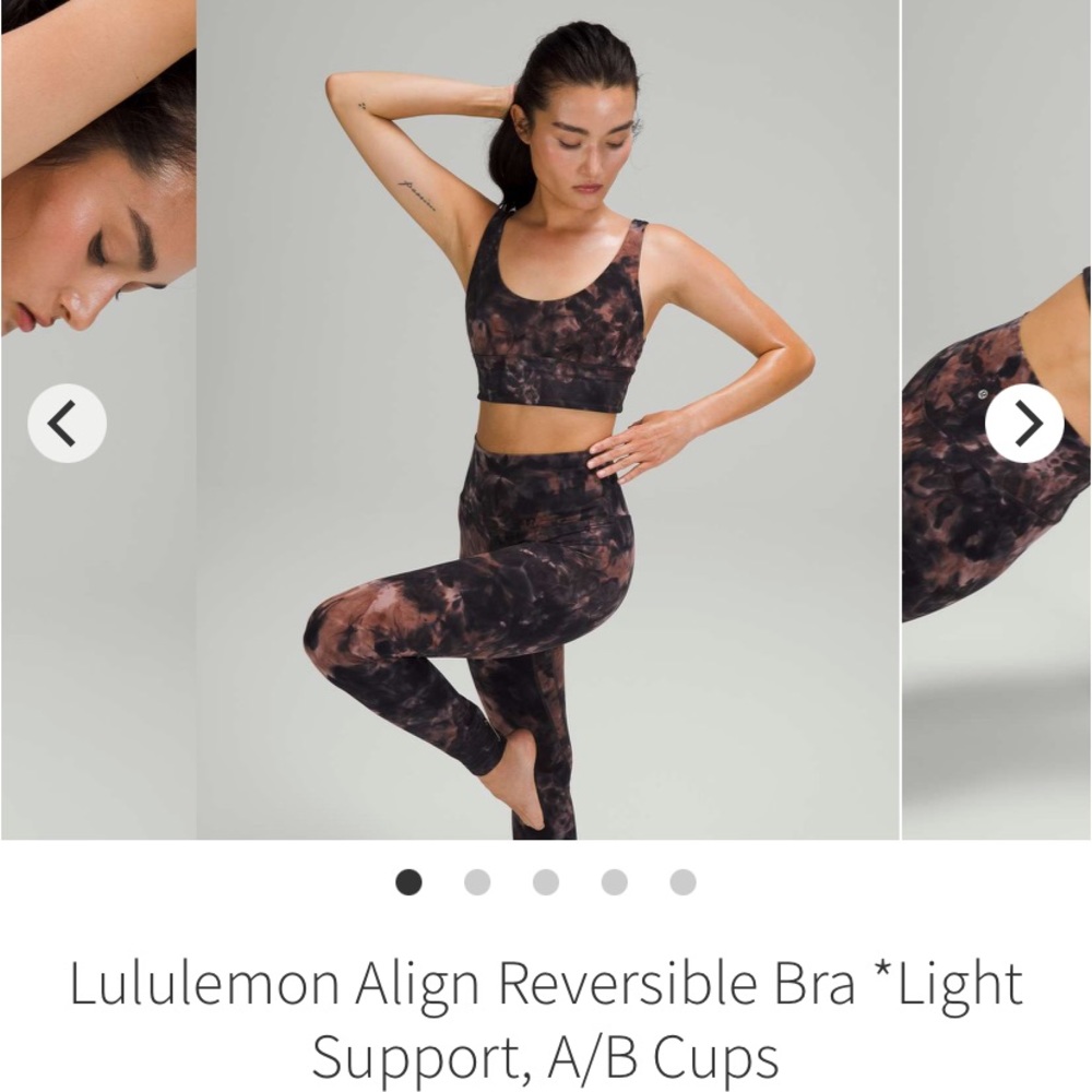 Lululemon NWT Bra Align Reversible Light Support Sports Bra